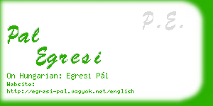pal egresi business card